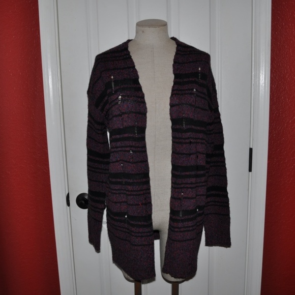 NEW Destructed Oversized Cardigan Sweater sz S - Picture 4 of 8